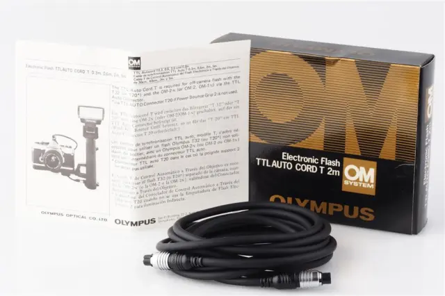 Olympus Electronic Flash Ttl Car Cord T 6 7/12ft With Box (1695482133)