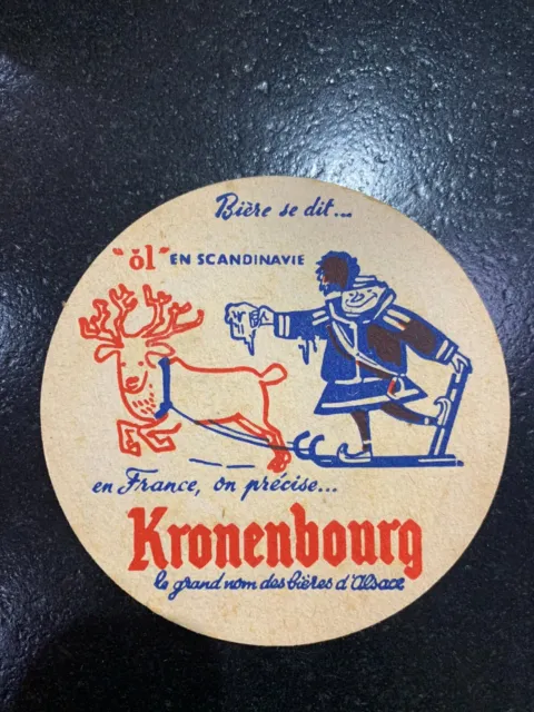 Ancien Sous-Bock - Kronenbourg Scandinavie Öl Le Grand Nom Des Bières D'alsace