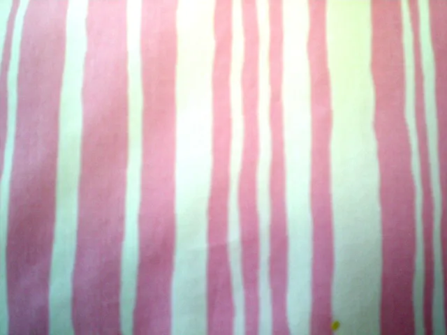 Valance~Pink and White Stripe~ Pottery Barn Teen 52 by 15  PBT