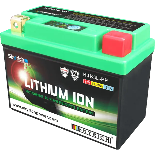 SKYRICH Bateria de litio con indicador de carga LIB5L
