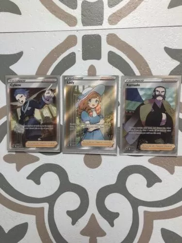 *** Pokemon Cards *** 3 Full Art Trainer Cards *** Mint Condition ***