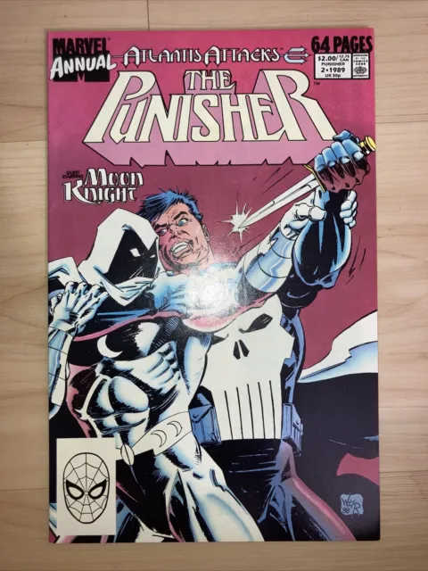 The Punisher Annual #2 (1989) 1st Meeting Vs Moon Knight NM  Disney+