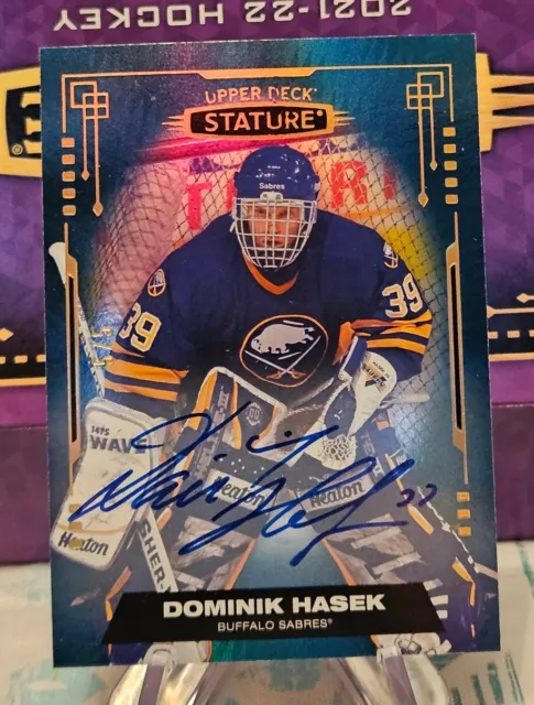 Dominik Hasek 1992-93 Upper Deck Signed Autographed Card #506 Buffalo Sabres