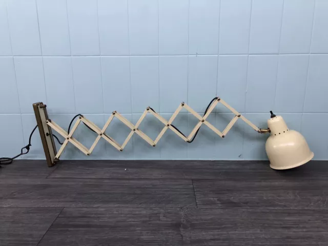 Lampada Da Parete Vintage Estensibile A Forbice Anni 60
