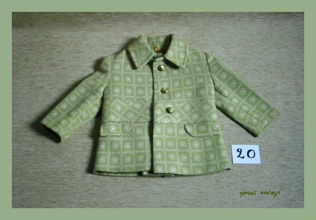 Nuovo Cappotto Invernale Unisex Bambini Verde Retrò Vintage Anni 60 70 Greco Grecia