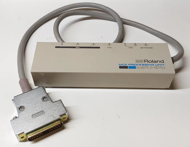 ROLAND MIDI PROCESSING unit MPU-IPC-T W/ 2 MIDI cables $199.99