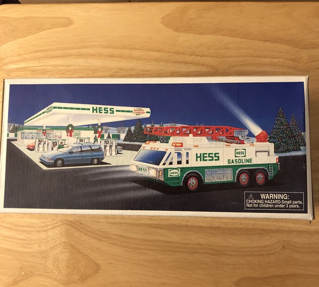 1996 HESS EMERGENCY TRUCK W/ REAL SOUNDS & LIGHTS Original Box NOS￼