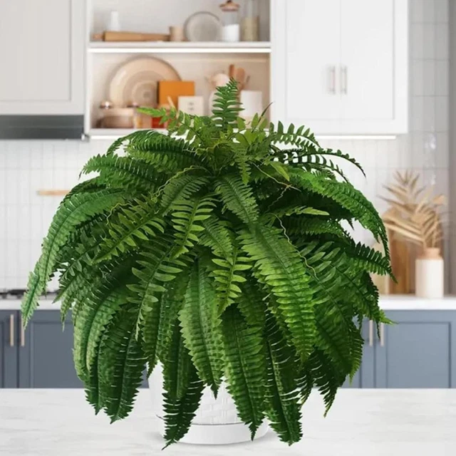 Piante artificiali da appendere in plastica, filo di perle finte, per casa, giardino, matrimonio, decorazione da parete (confezione da 35 cm