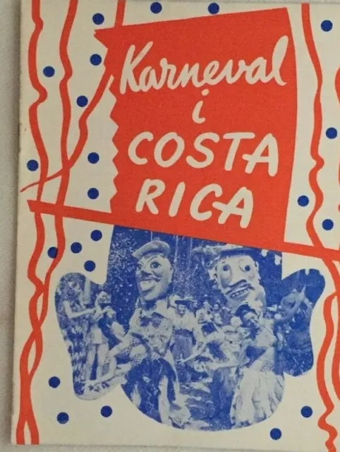 Carnival In Costa Rica Dick Haymes Vera-Ellen 1947 Vtg Old Danish Movie Program