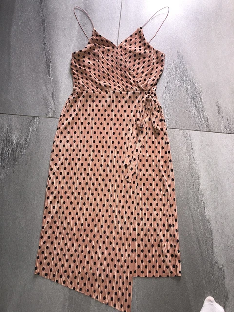 RIVER ISLAND POLKA Dot Wrap Style Dress Size 10 10.50 - PicClick UK