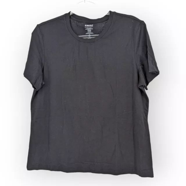 Bombas Short Sleeve Women's Black Top T-Shirt Medium Cotton Crew Neck Tee