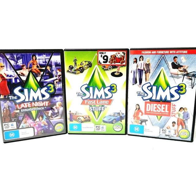 PC THE SIMS 3 Expansion Pack Late Night Fast Lane Diesel Windows MAC ...