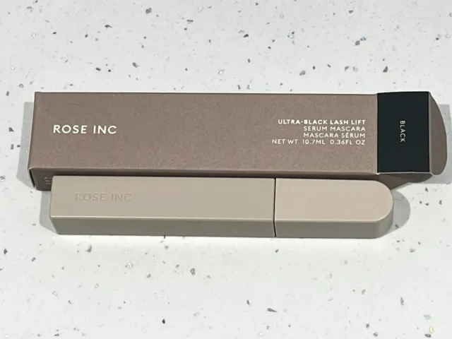 ROSE Inc Mascara siero lift ciglia ultra nero 10,7 ml nuovo in scatola taglia intera