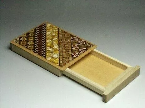Karakuri Yosegi Zaiku Secret Magic Case Japanese puzzle box wooden item