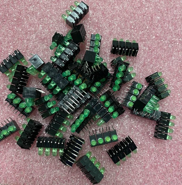 IDEA LED G614L/4G Quad-Level 3mm PCB LED Array GREEN R/A  **NEW**  Qty.5