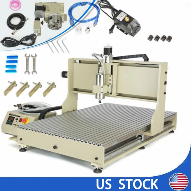 2200W 4 Axis CNC 6090 Router Engraver Engraving Milling Machine w/Controller