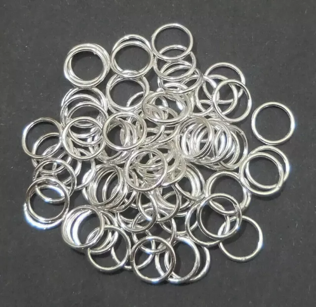 BEADNOVA 7mm Open Jump Rings for Jewelry Making Silver Jewelry Jump Rings  for Keychains and Earrings (