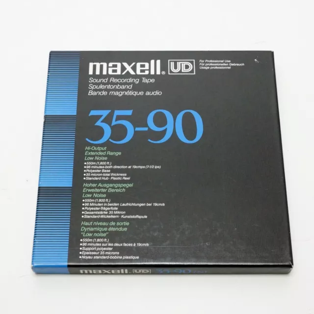 Maxell UD35-90 (N) professional use Recording Tape 18cm Kunststoffspule Tonband