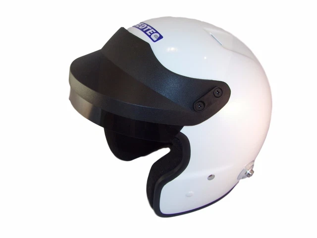 thumbnail image 2 of Bell MAG Titanium Rally Open Face Helmet – Silver, FIA Approved, HANS Compatible, S M L XL 2 of 4