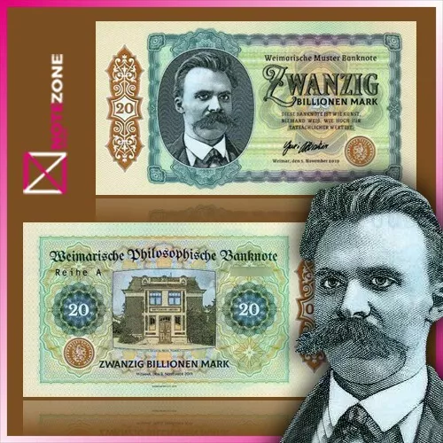 Matej Gabris 20 Billion Mark Polymer Test Germany Private note fantasy banknote
