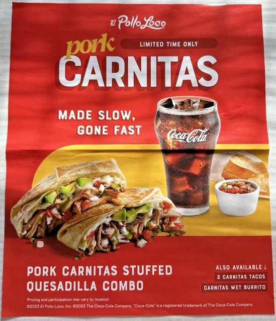 EL POLLO LOCO Savings Coupon SheetNEWExpires 121/27/2023 1.75 PicClick