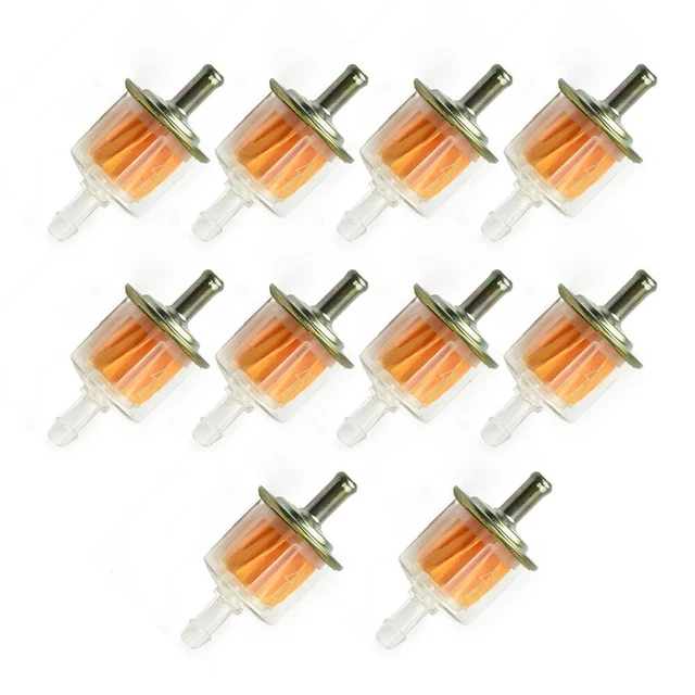 10Pcs Benzina Universale Filtro Carburante IN Linea Moto Parte Per for 6mm 8mm