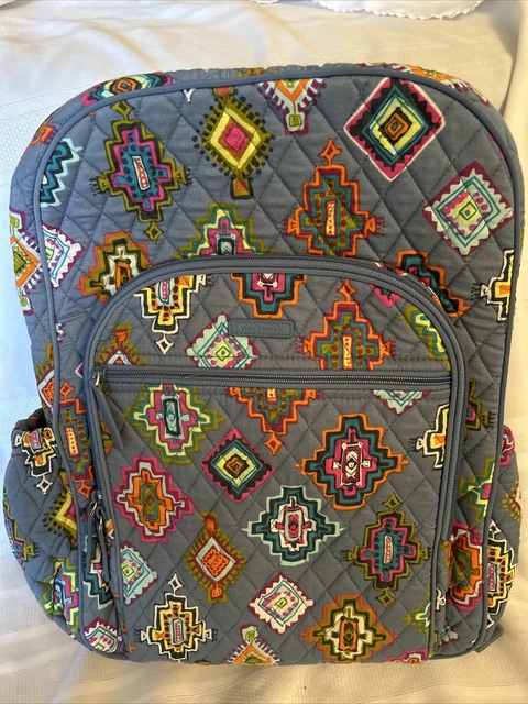 VERA BRADLEY ICONIC Deluxe Campus Backpack Painted Medallions R