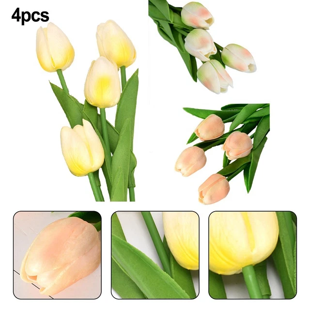 Bellissimi fiori di tulipano di seta per abitazione realistici e durevoli