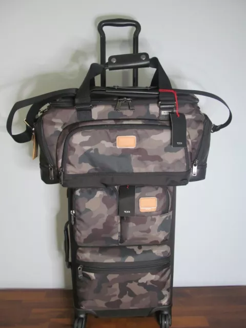 TUMI Luggage Set International Camo Carry On Spinner & Matching Camo Duffle, NWT