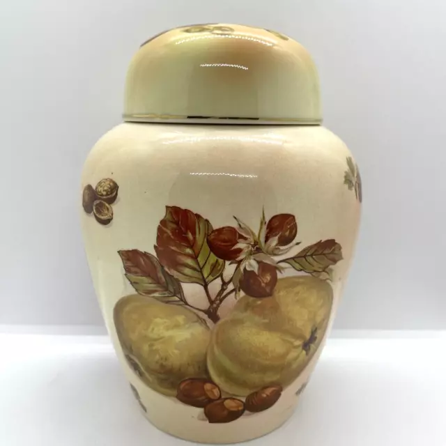 Royal Worcester Palissy Royale Collection Obst Ingwer Glas Urne Vase Topf Ornament 5