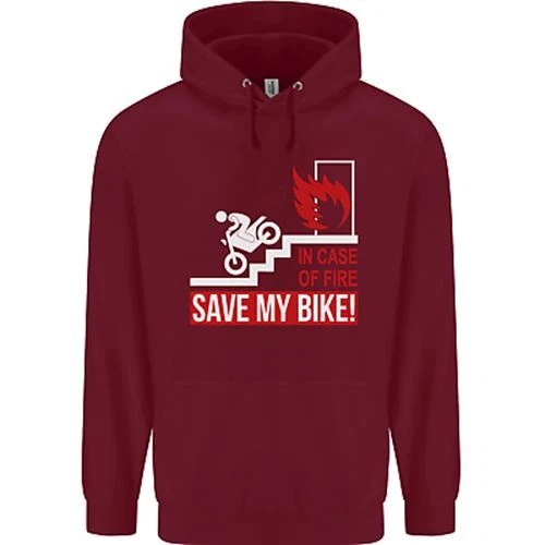 Felpa con cappuccio emergenza moto biker moto bambini 3