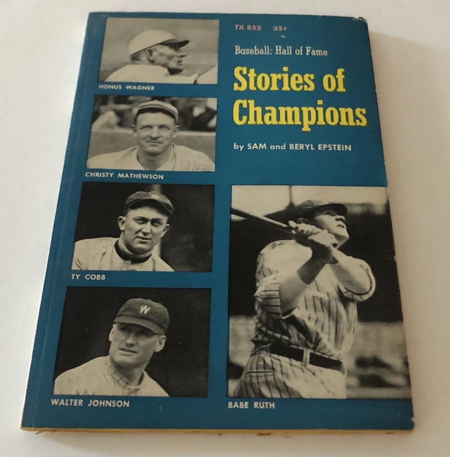 STORIES OF CHAMPIONS Sam And Beryl Epstein Vintage March 1966 1st ...