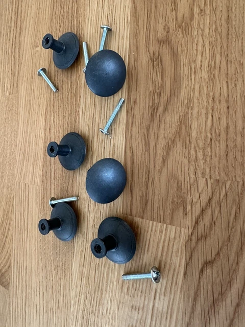 Orig. IKEA Griffe Knöpfe u.a. für Hemndes Kommode anthrazit rund 3cm