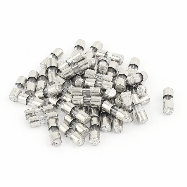 50Pcs 10X4mm AC 250V 2.5A Miniatures ACtion Lente Tube Fusible Verre