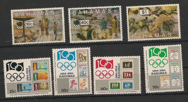 53/10) Bahamas Lot: Olympiade 1968  100Jahre IOC Segeln Radfahren Sport **