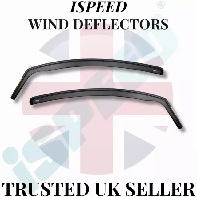 Wind Deflectors for Ford Fiesta MK6 3-Door Hatch Sun Visors 2002-08 2pc Tinted