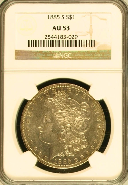 1897-S MORGAN SILVER dollar NGC AU53 $95.19 - PicClick CA