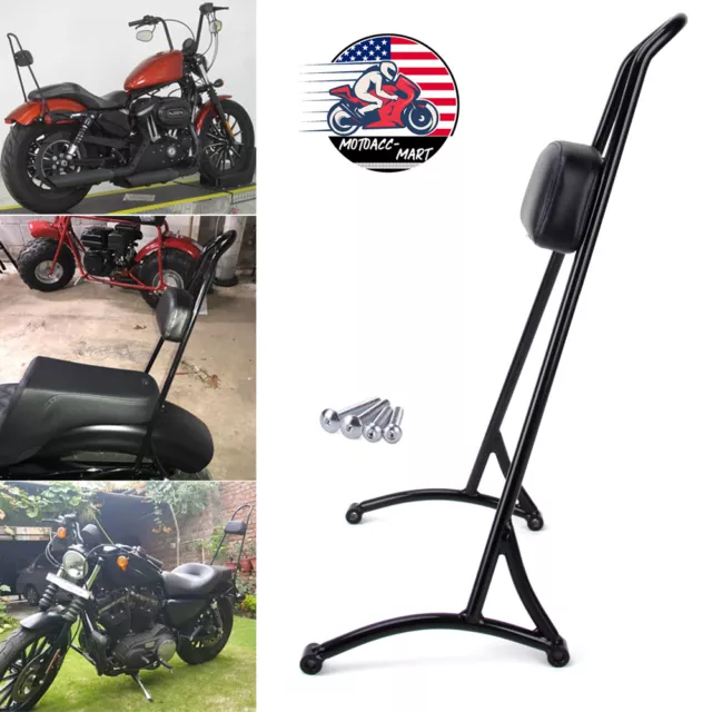 Detachable Passenger Sissy Bar Backrest For Harley Iron 883 XL883 1200 Sportster