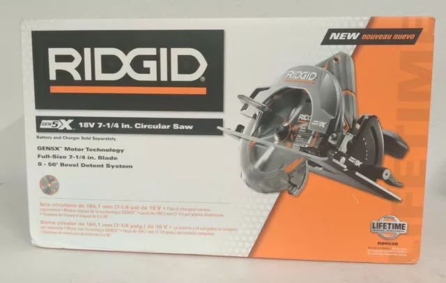 RIDGID R8652B GEN5X 18 Volt 7 1 4 in. Cordless Circular Saw Tool Only R8652 108.99 PicClick