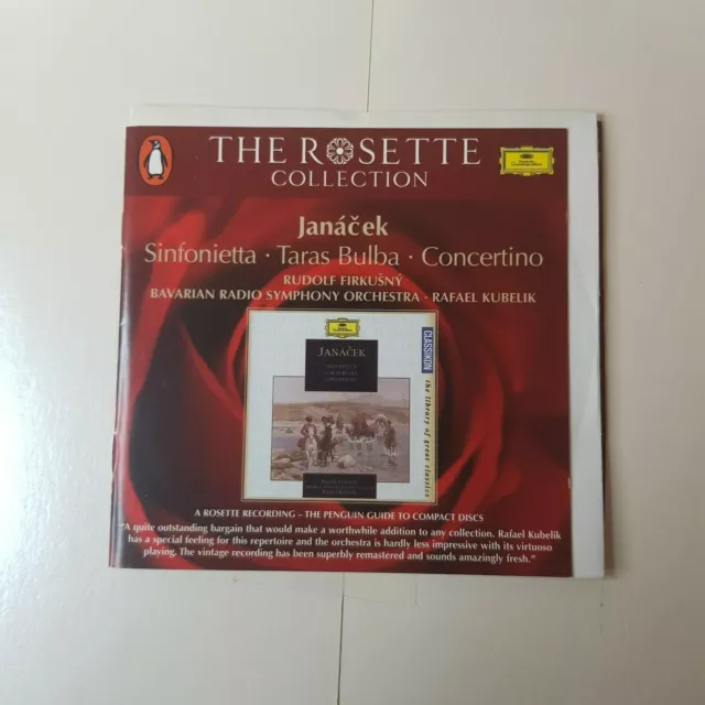 Leos Janacek Rudolf Firkusny The Rosette Collection Classical Music CD