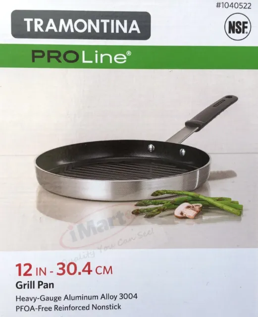 Tramontina PRO Line Nonstick 30.4cm Grill Pan Made In USA New