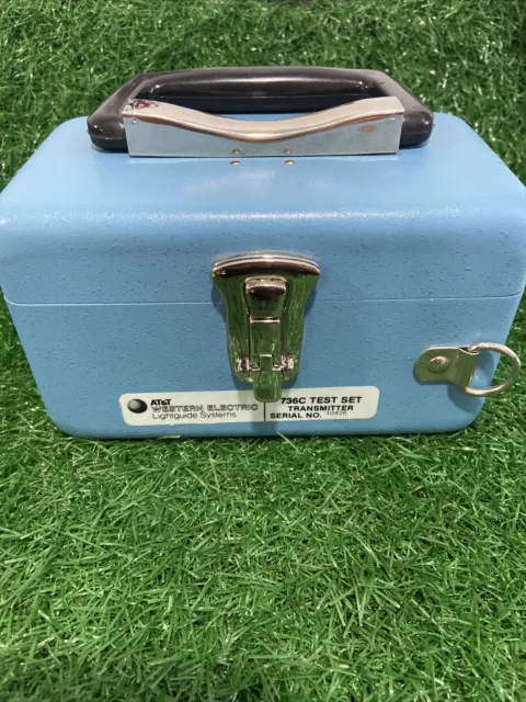 AT&T 736C TEST SET TRANSMITTER - USED  Blue Box Metal Western Electric Geocache