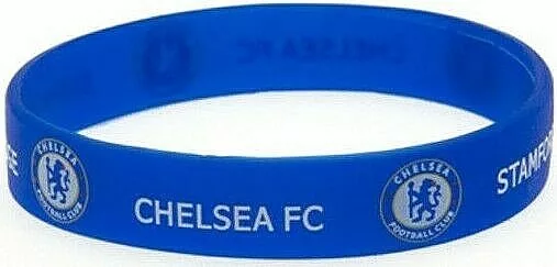 CHELSEA FC RUBBER SILICONE BRACELET WRISTBAND one size fits all CFC