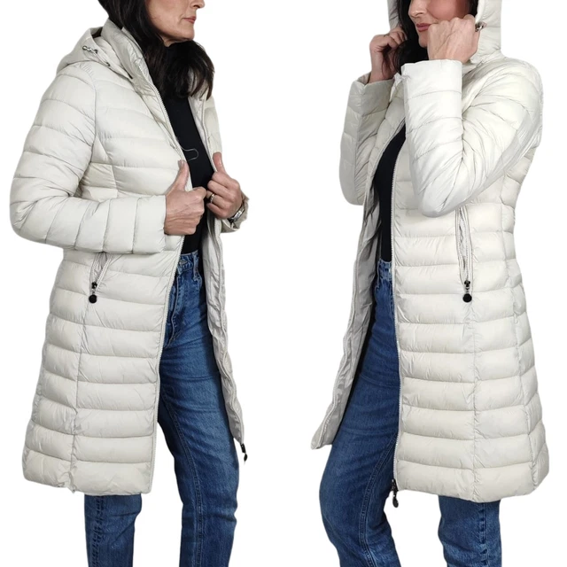 Navahoo Donna Parka Donna Invernale Con Pelliccia Nero Eco Giacca