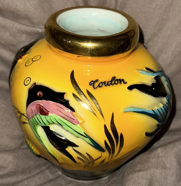 Vase boule Cerdazur Monaco hauteur 14cm.