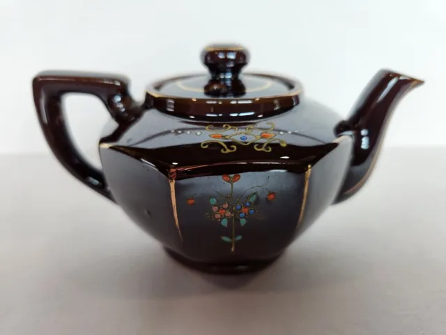 Vintage MG Moriage Mini Tea Pot Made In Occupied Japan