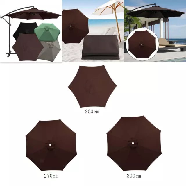 Patio Umbrella Canopy Top Cover Parasol Canopy Cover for Beach Pool Patio