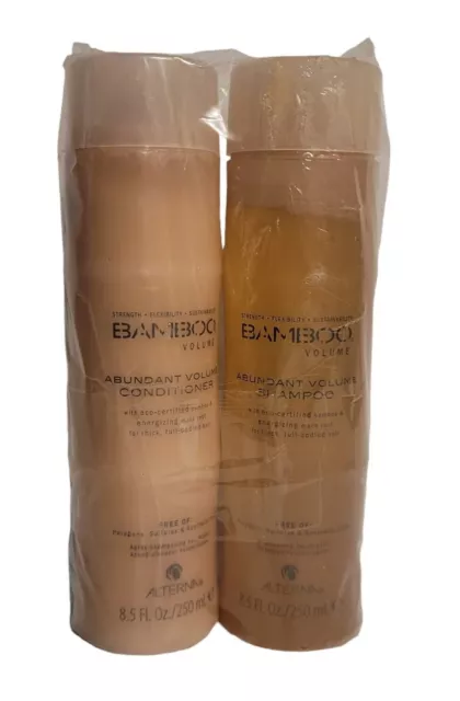 Alterna Bamboo Luminous Shine Shampoo & Conditioner 8.5 Oz Glossy Hair Set