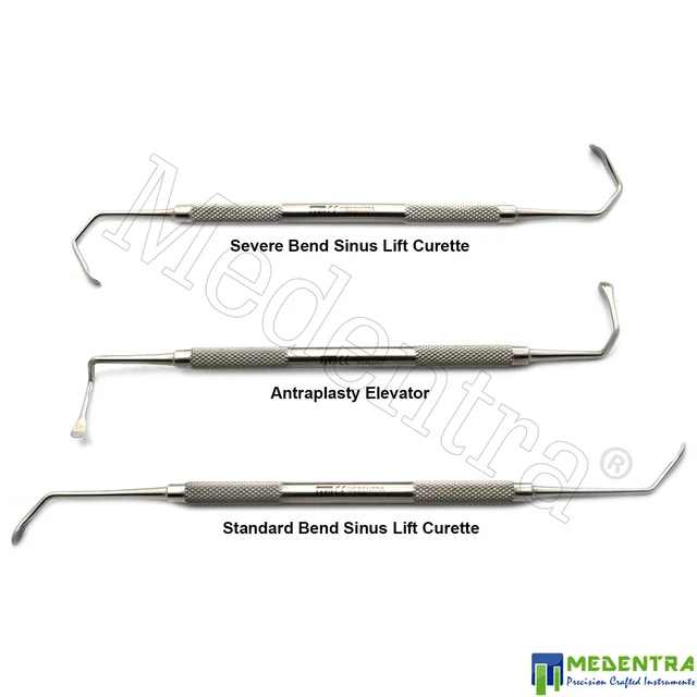 Sinus Lift Intern Instrument LATERAL SINUS LIFT Instruments Kit Antraplasty Elevator Standard and ...