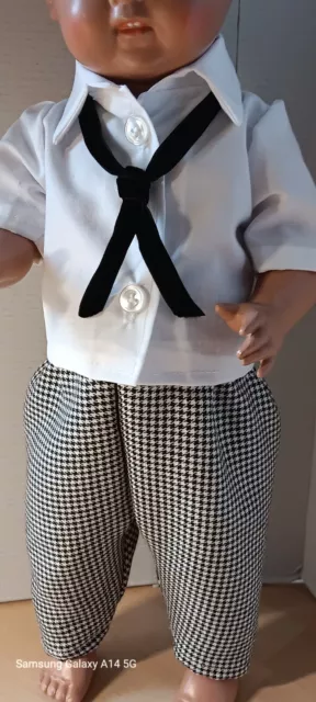 Puppenkleidung -  Anzug (Bluse und Hose)  Grösse  35-41 cm